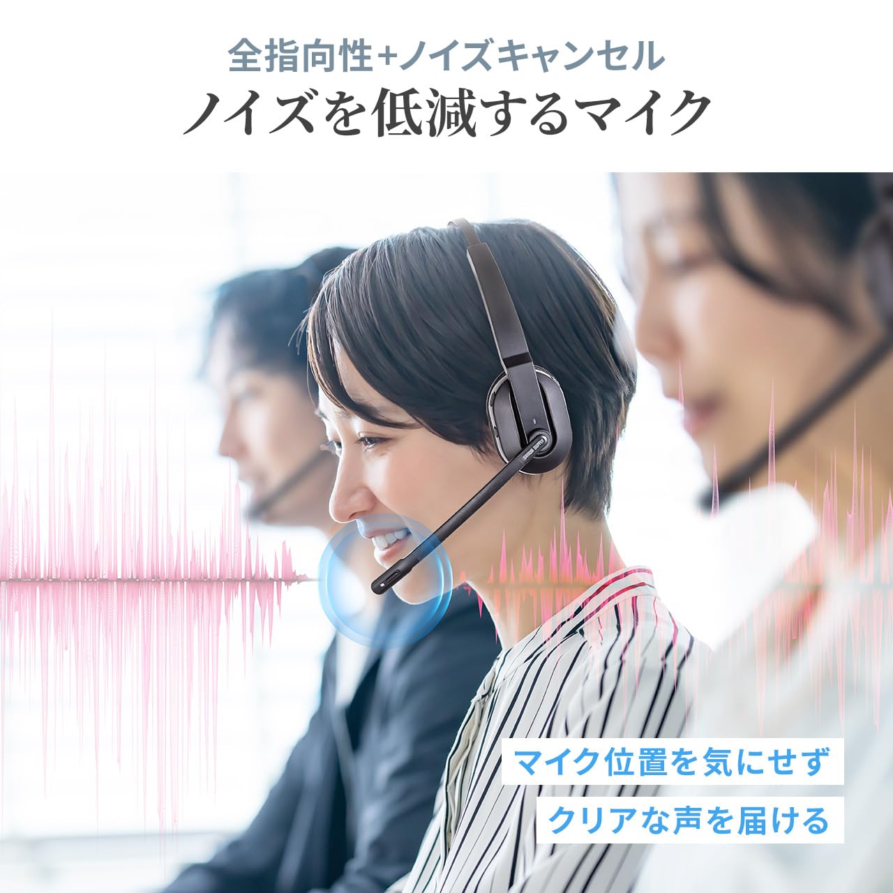 Amazon.co.jp: サンワダイレクト ヘッドセット ワイヤレス 充電